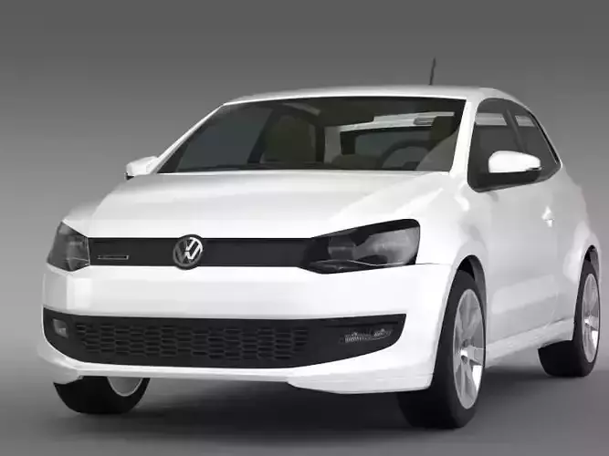 Volkswagen Polo BlueMotion 3d 2010-2013 3D model