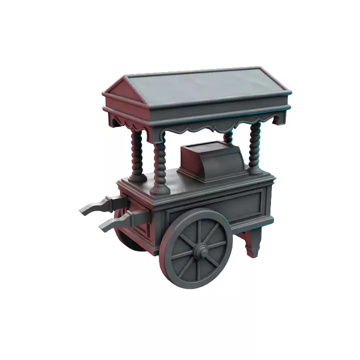 Icecreamcart II - Detailed Tabletop Figurine 3D print model