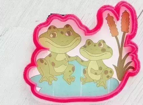 Frog and toad cookie cutter for professional