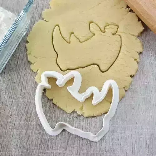 Head of Rhino cookie cutter for professional
