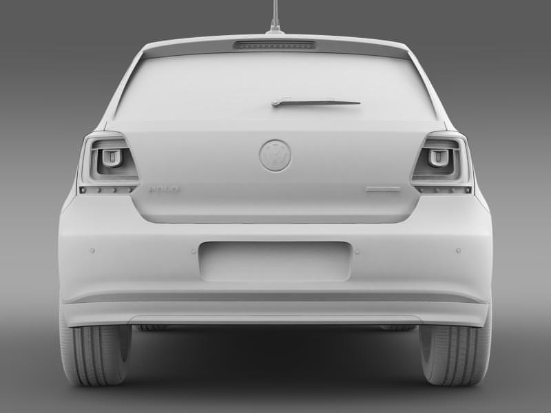 Volkswagen Polo BlueMotion 5d 2014 3D model_17