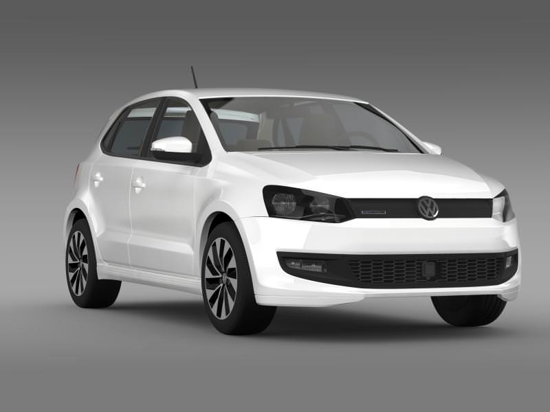 Volkswagen Polo BlueMotion 5d 2014 3D model_13