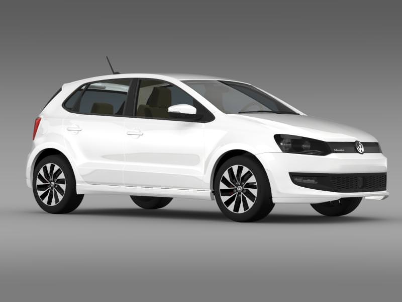Volkswagen Polo BlueMotion 5d 2014 3D model_12