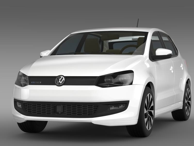 Volkswagen Polo BlueMotion 5d 2014 3D model_4