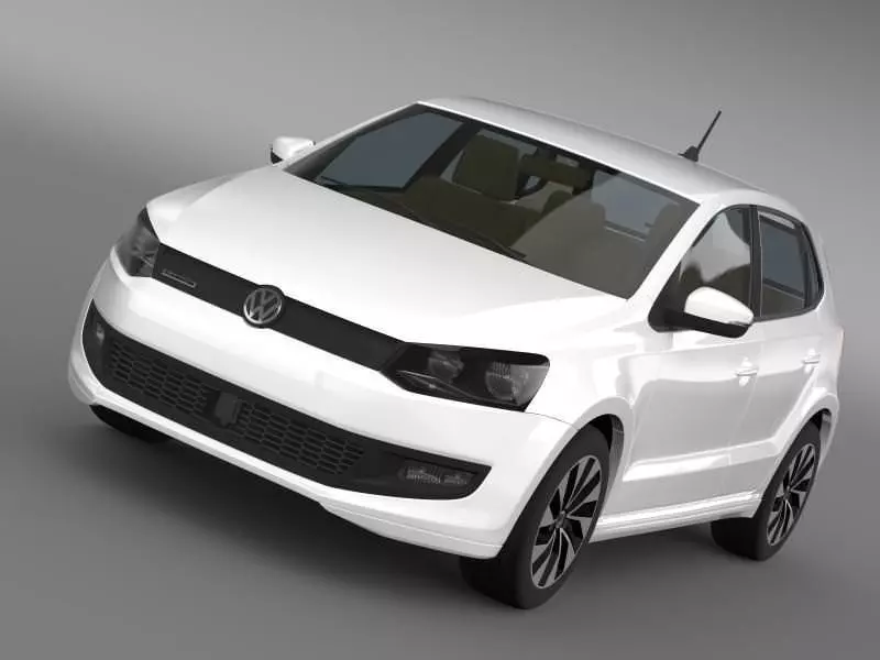 Volkswagen Polo BlueMotion 5d 2014 3D model_0