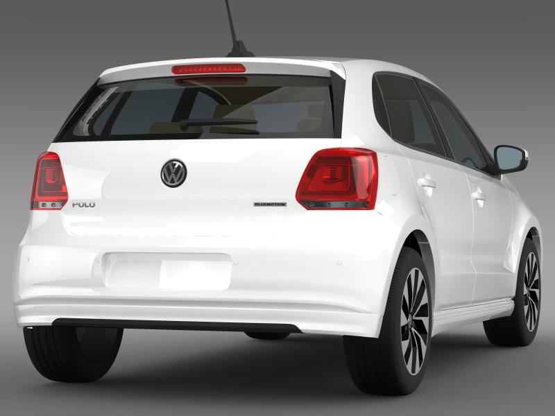 Volkswagen Polo BlueMotion 5d 2014 3D model_11