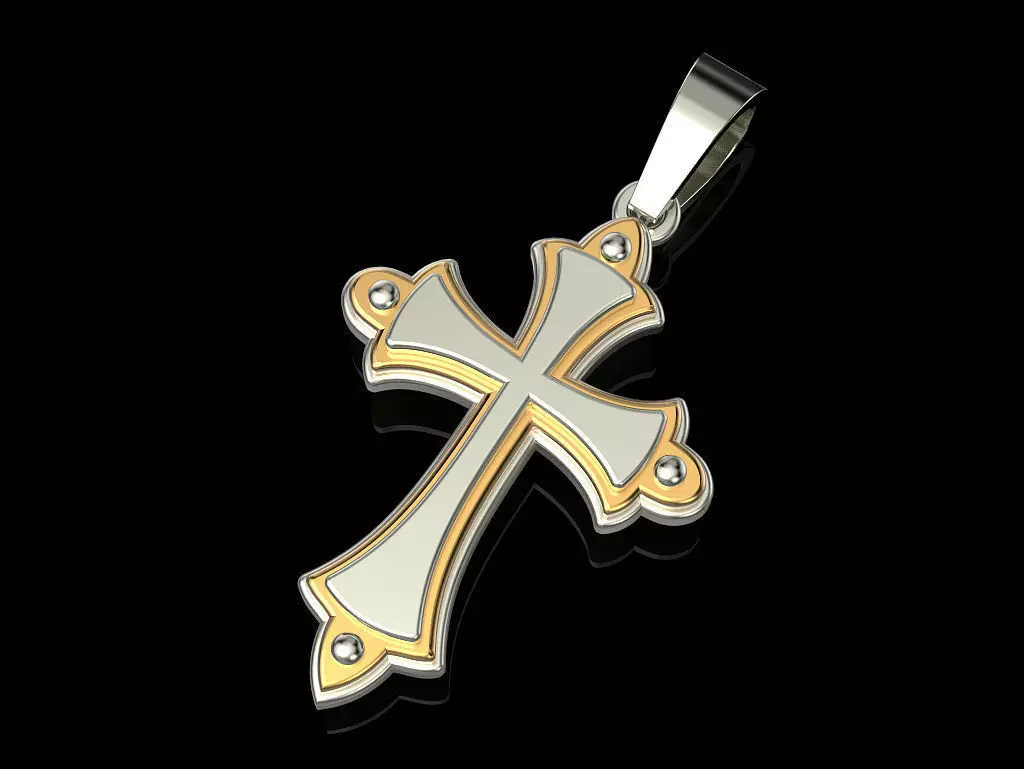 Cross christian pendant 3D print model