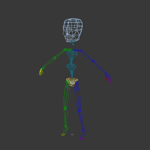 Leprechaun girl Cartoon Rigged 3D model_10