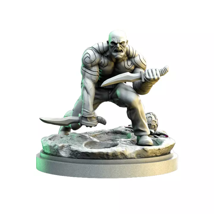 The Invisible Warrior IX - Tabletop RPG Miniature 3D print model