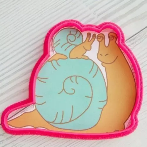 Snails cookie cutter for professional Free 3D print model