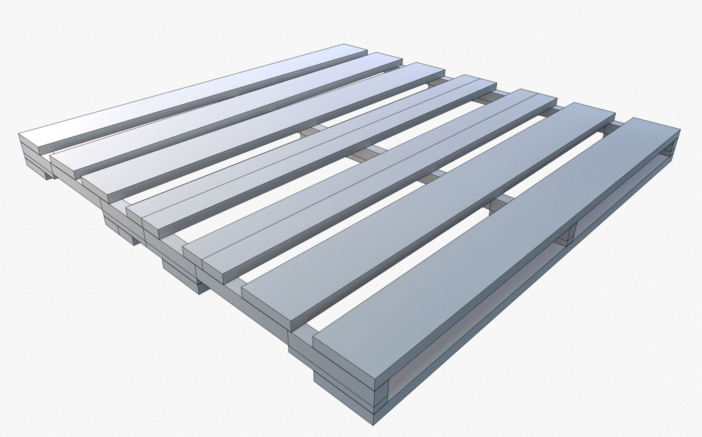 Pallet Wooden Game Ready PBR Textures Low-poly 3D model_8