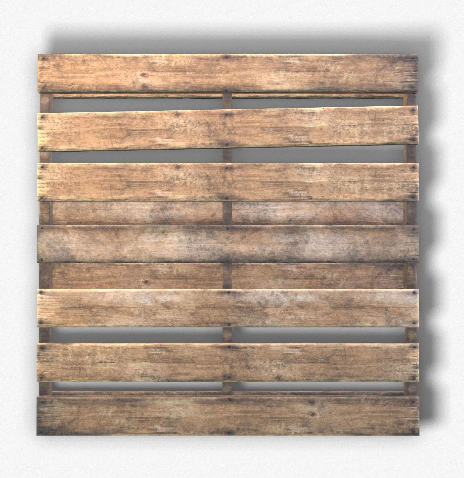 Pallet Wooden Game Ready PBR Textures Low-poly 3D model_3