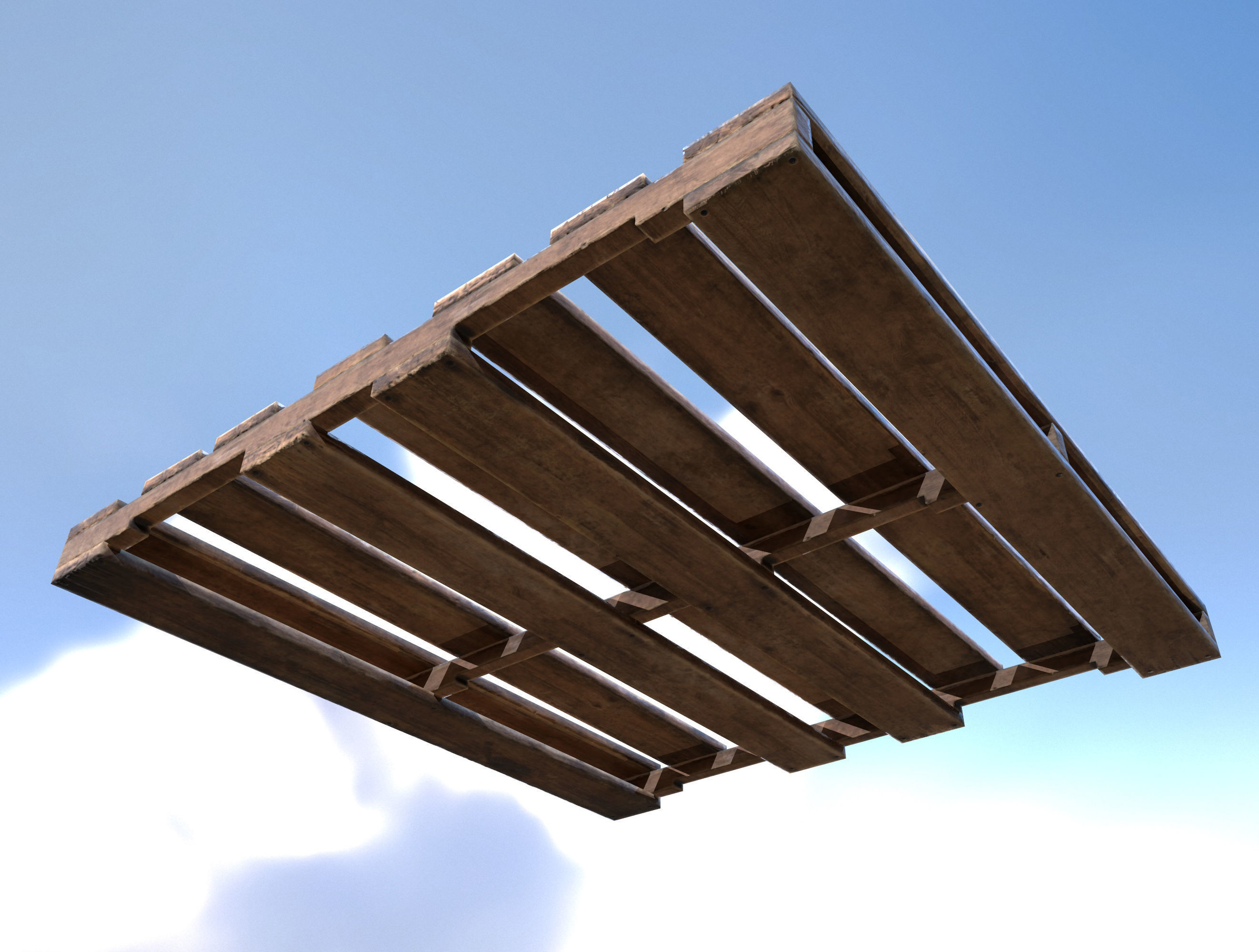 Pallet Wooden Game Ready PBR Textures Low-poly 3D model_18