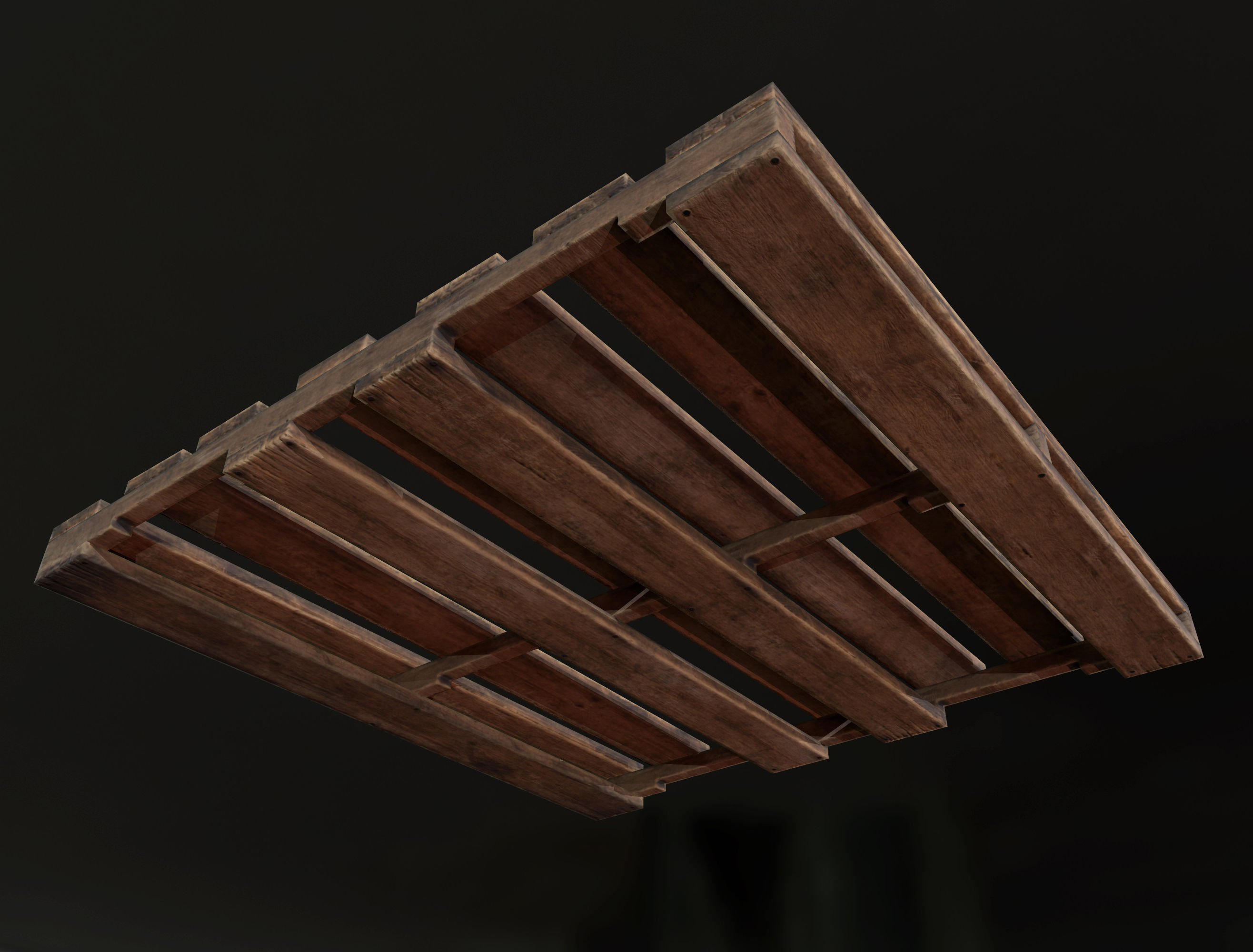 Pallet Wooden Game Ready PBR Textures Low-poly 3D model_17