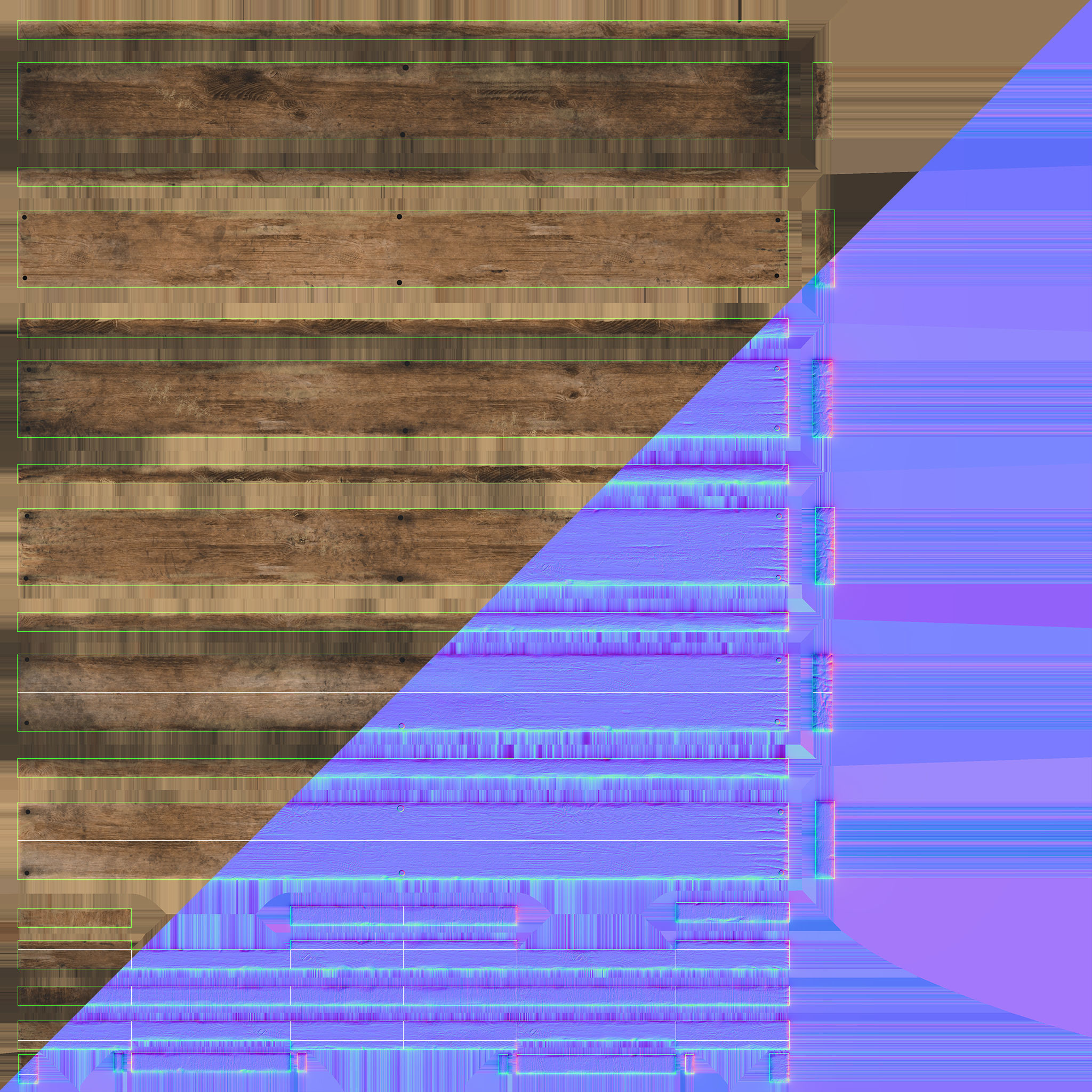 Pallet Wooden Game Ready PBR Textures Low-poly 3D model_19