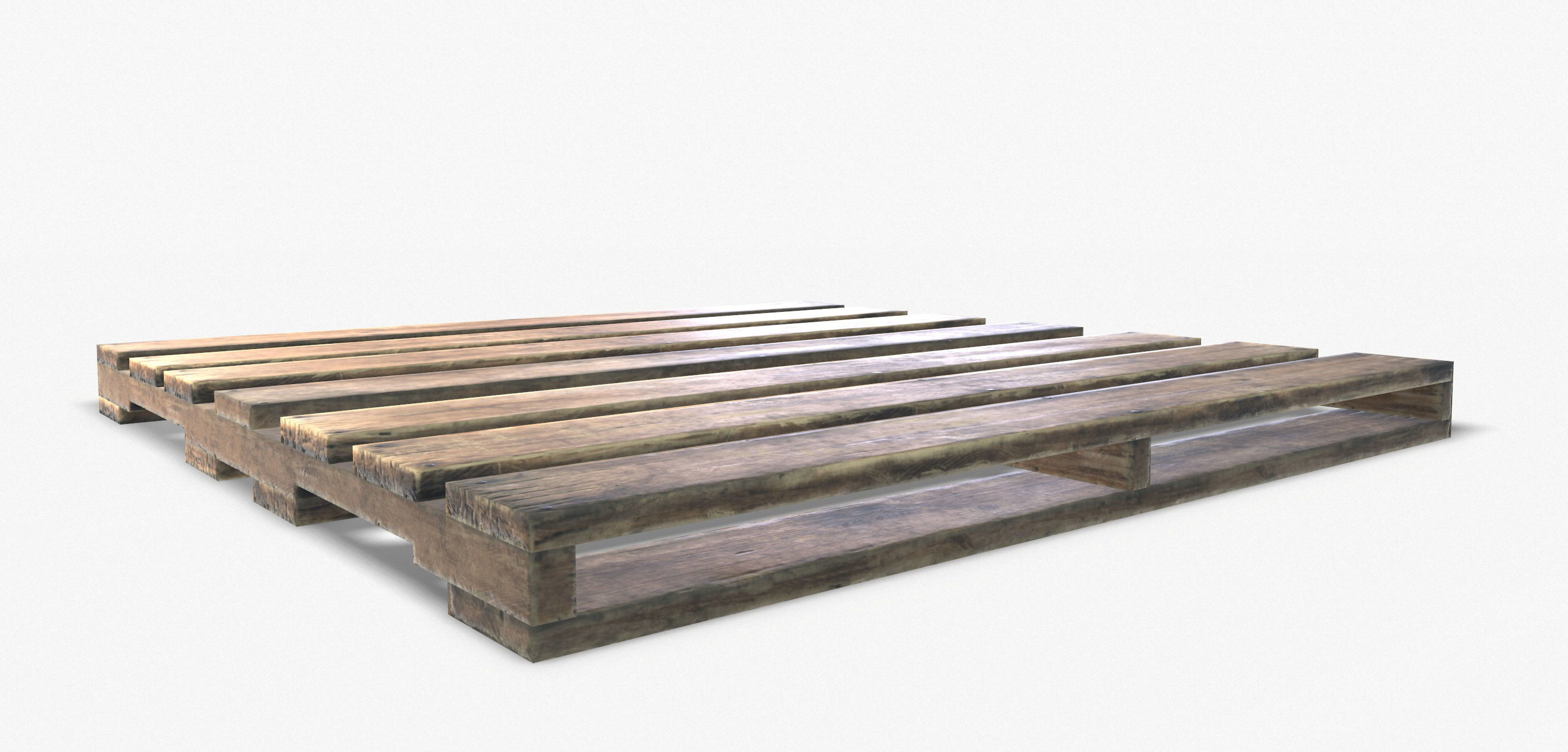 Pallet Wooden Game Ready PBR Textures Low-poly 3D model_5