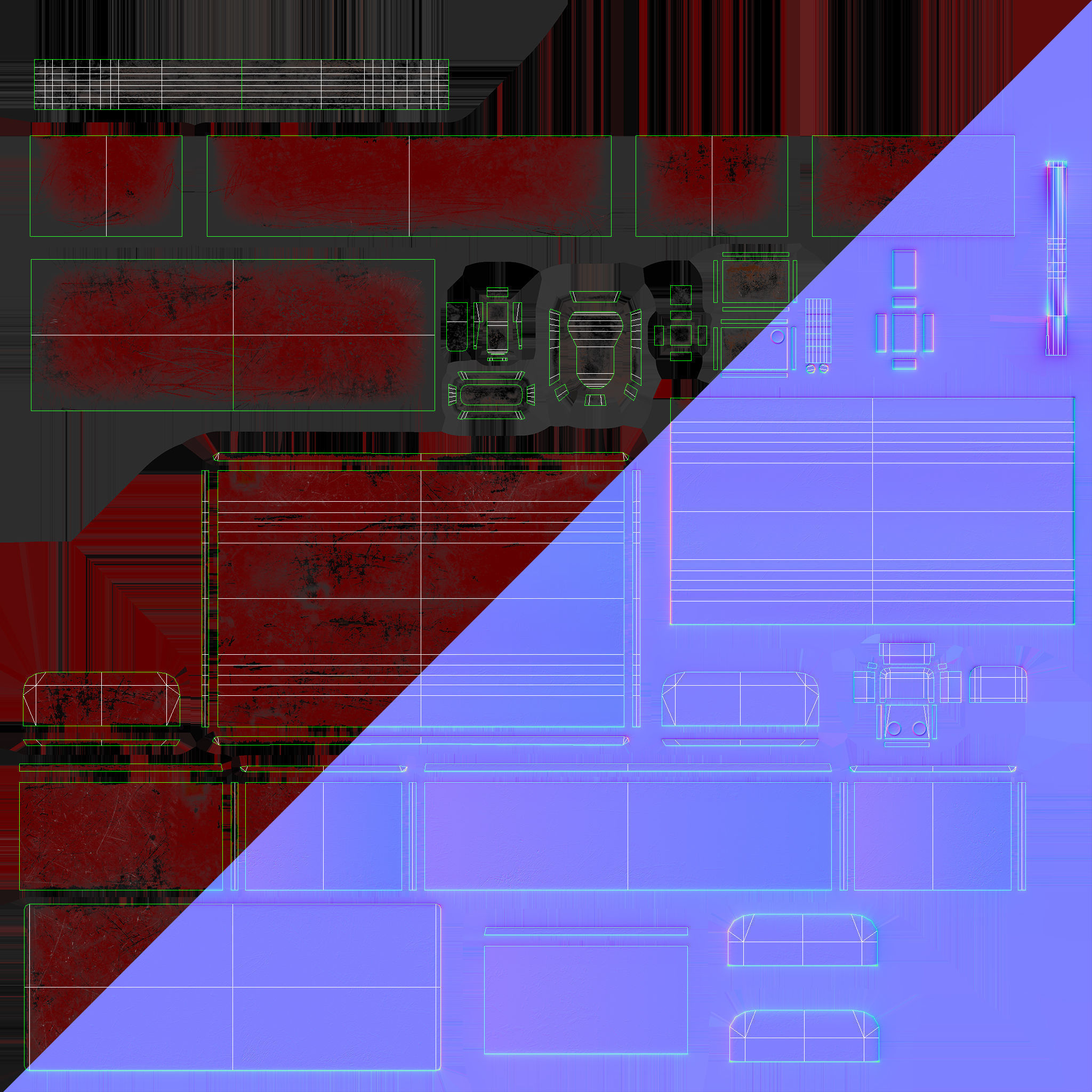 3D model Retro Toolbox Game Ready PBR Textures Low-poly 3D model_19