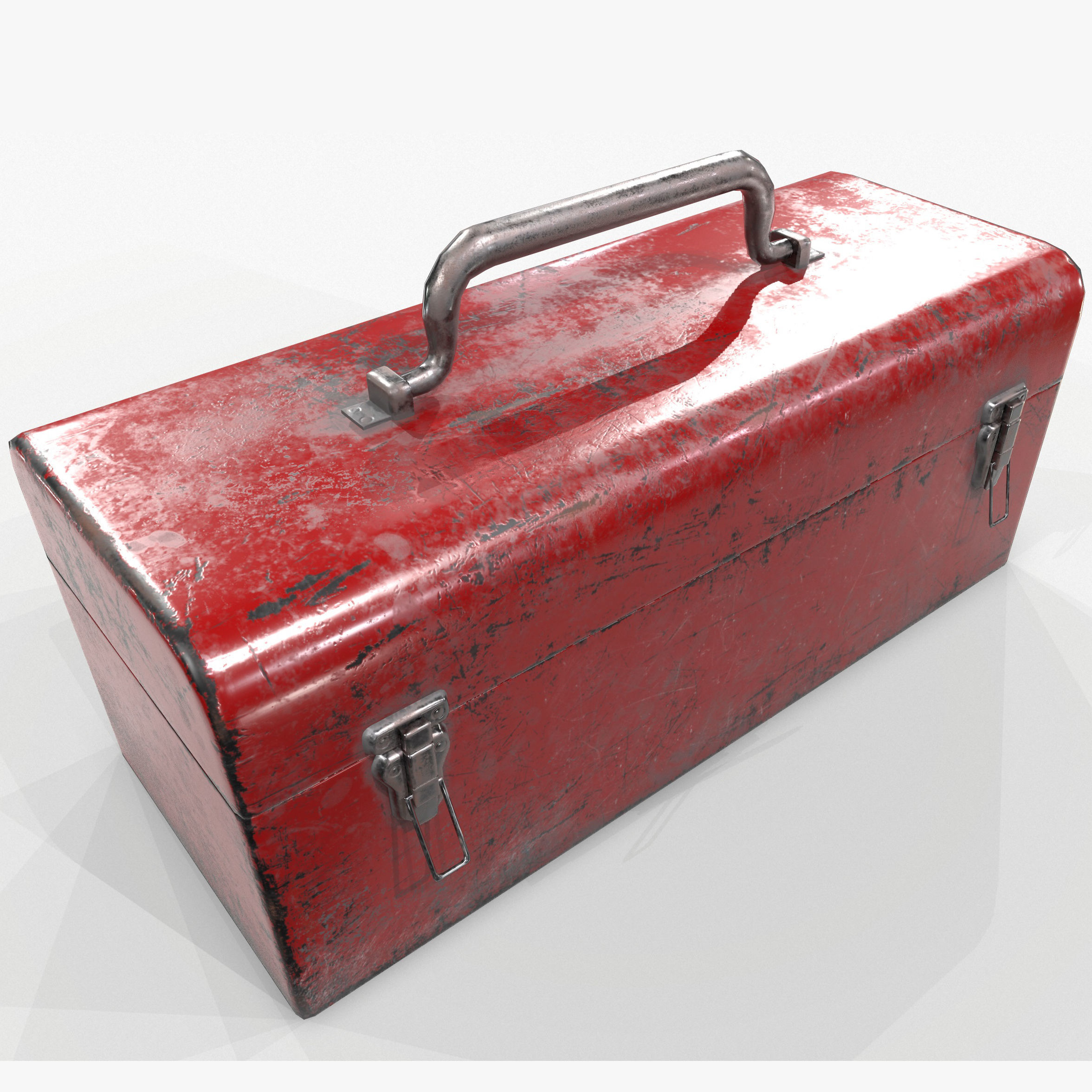 3D model Retro Toolbox Game Ready PBR Textures Low-poly 3D model_3
