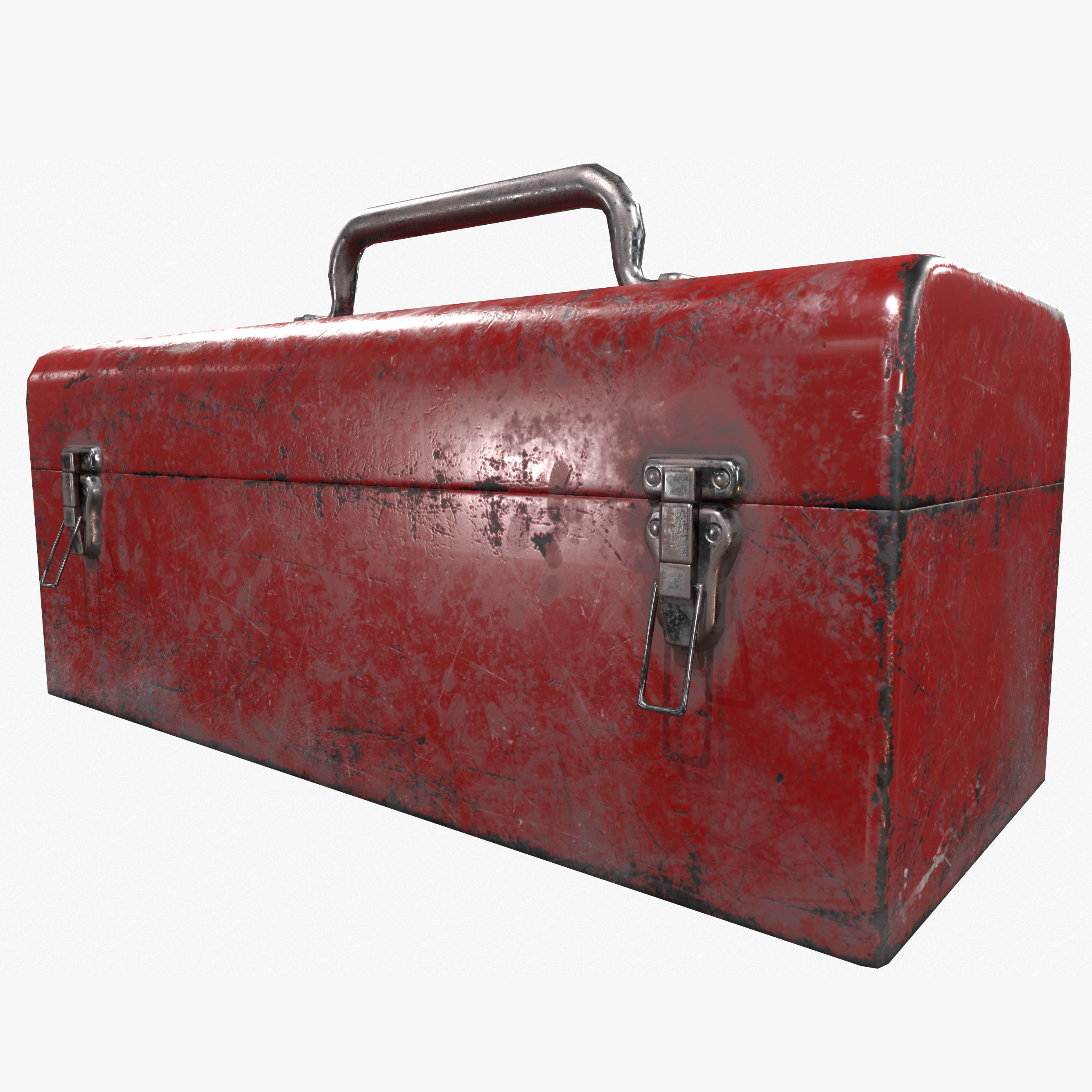 3D model Retro Toolbox Game Ready PBR Textures Low-poly 3D model_2
