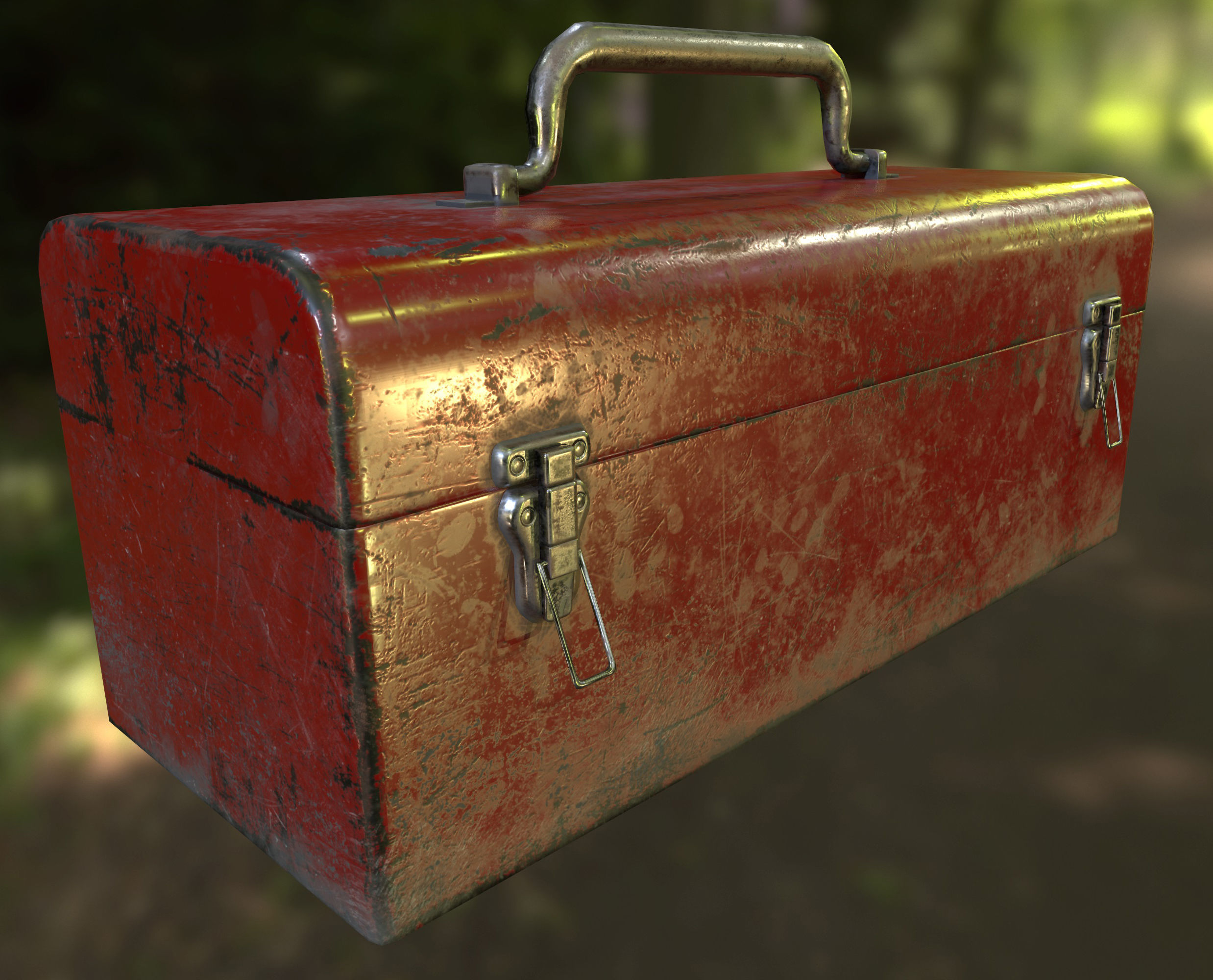 3D model Retro Toolbox Game Ready PBR Textures Low-poly 3D model_16