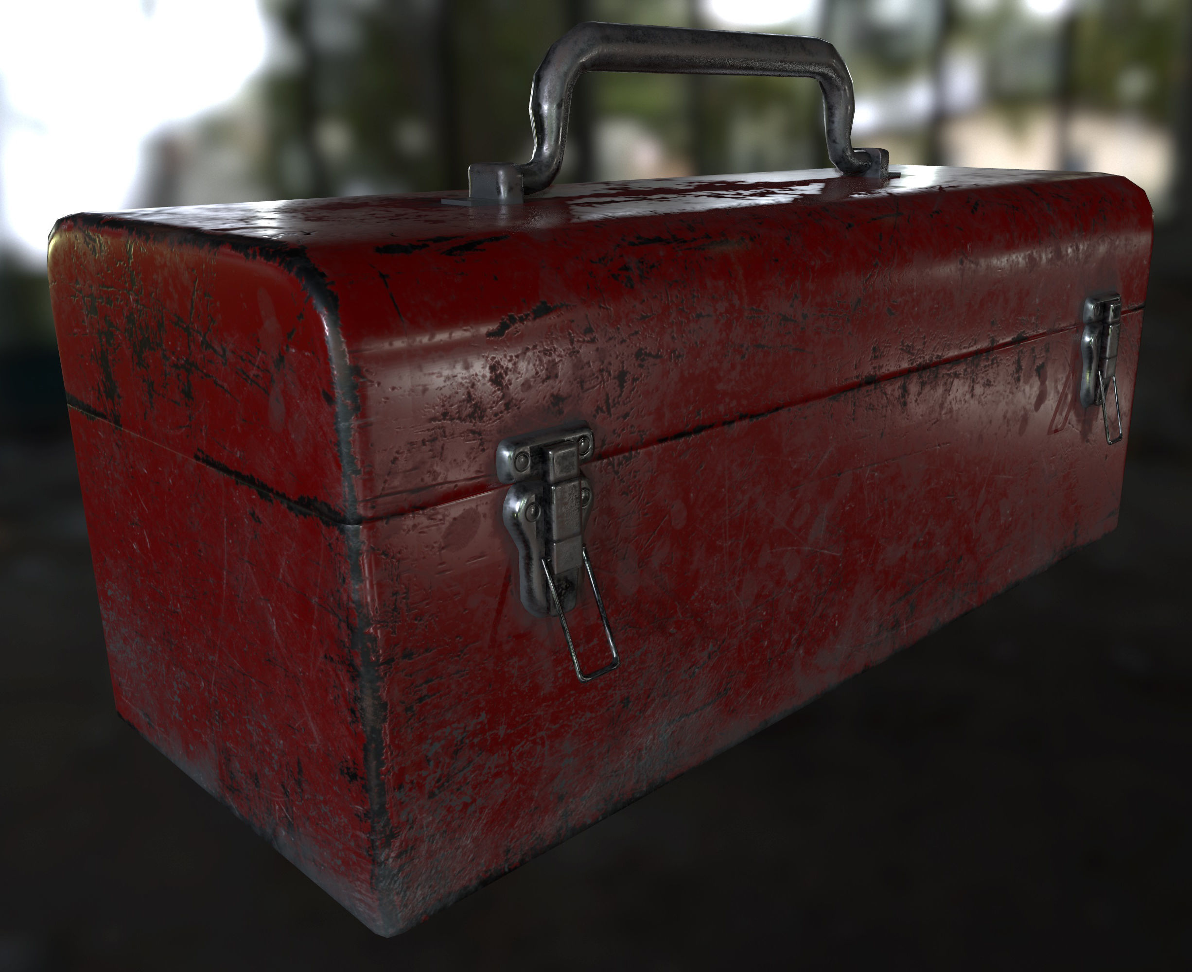 3D model Retro Toolbox Game Ready PBR Textures Low-poly 3D model_18
