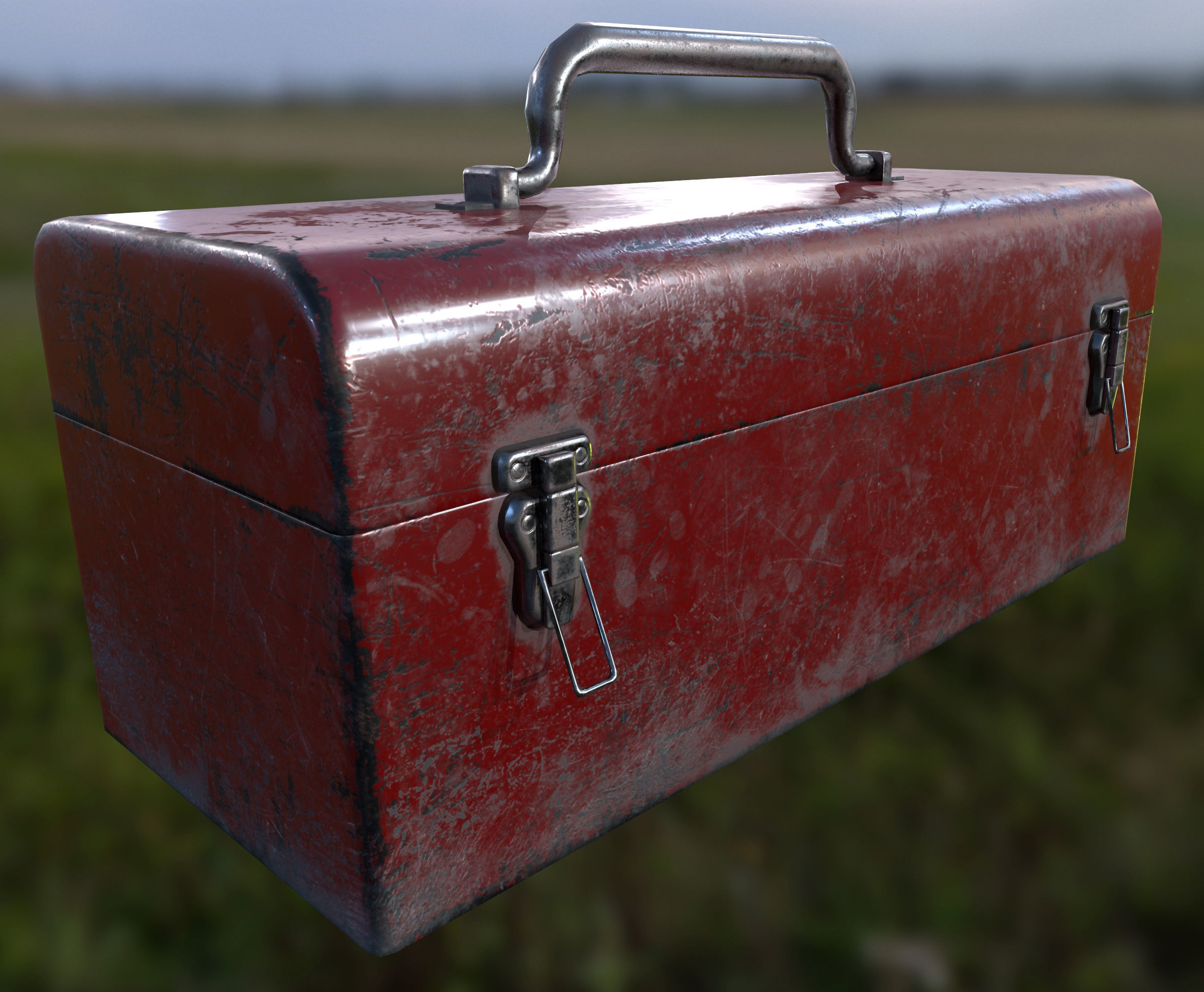 3D model Retro Toolbox Game Ready PBR Textures Low-poly 3D model_17
