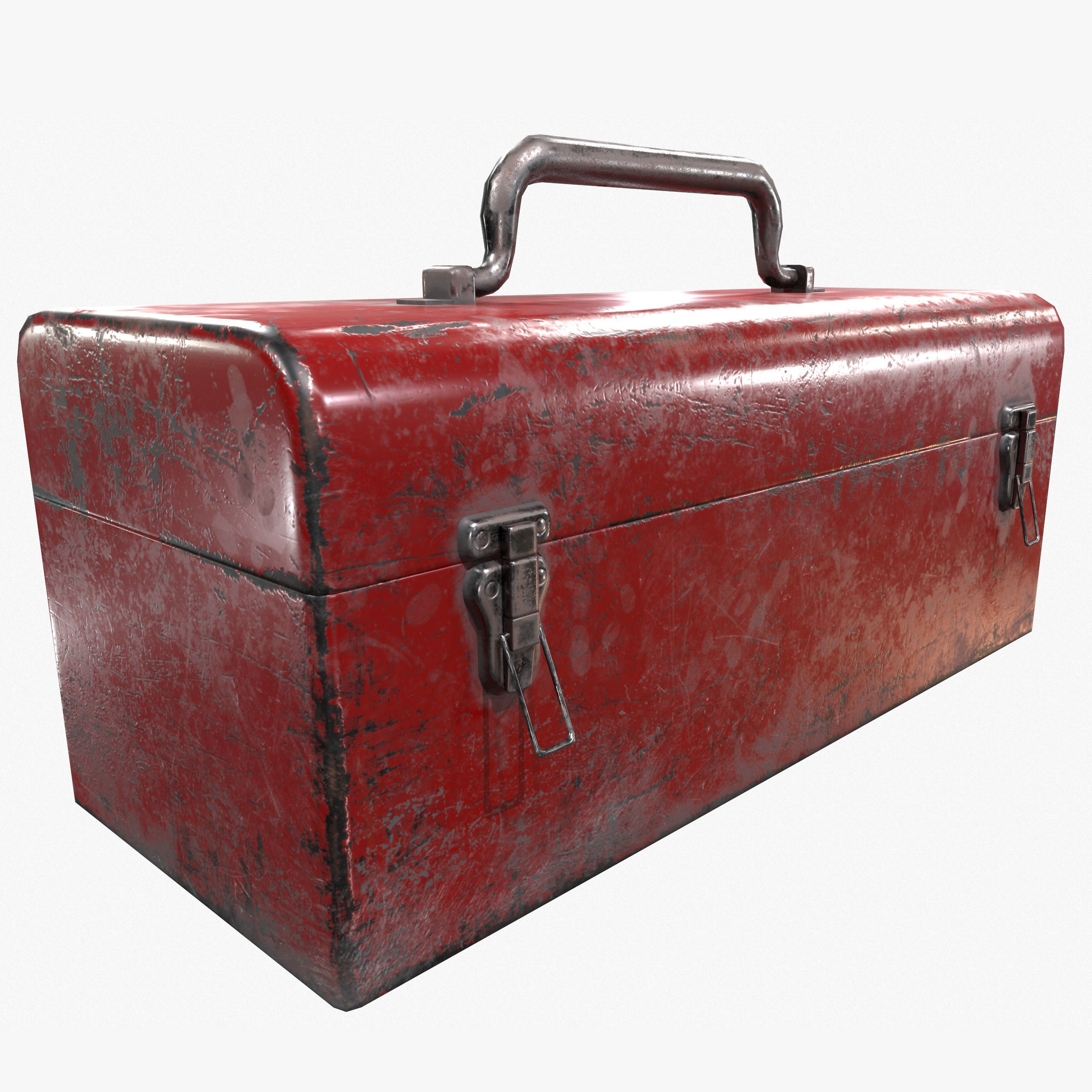 3D model Retro Toolbox Game Ready PBR Textures Low-poly 3D model_1