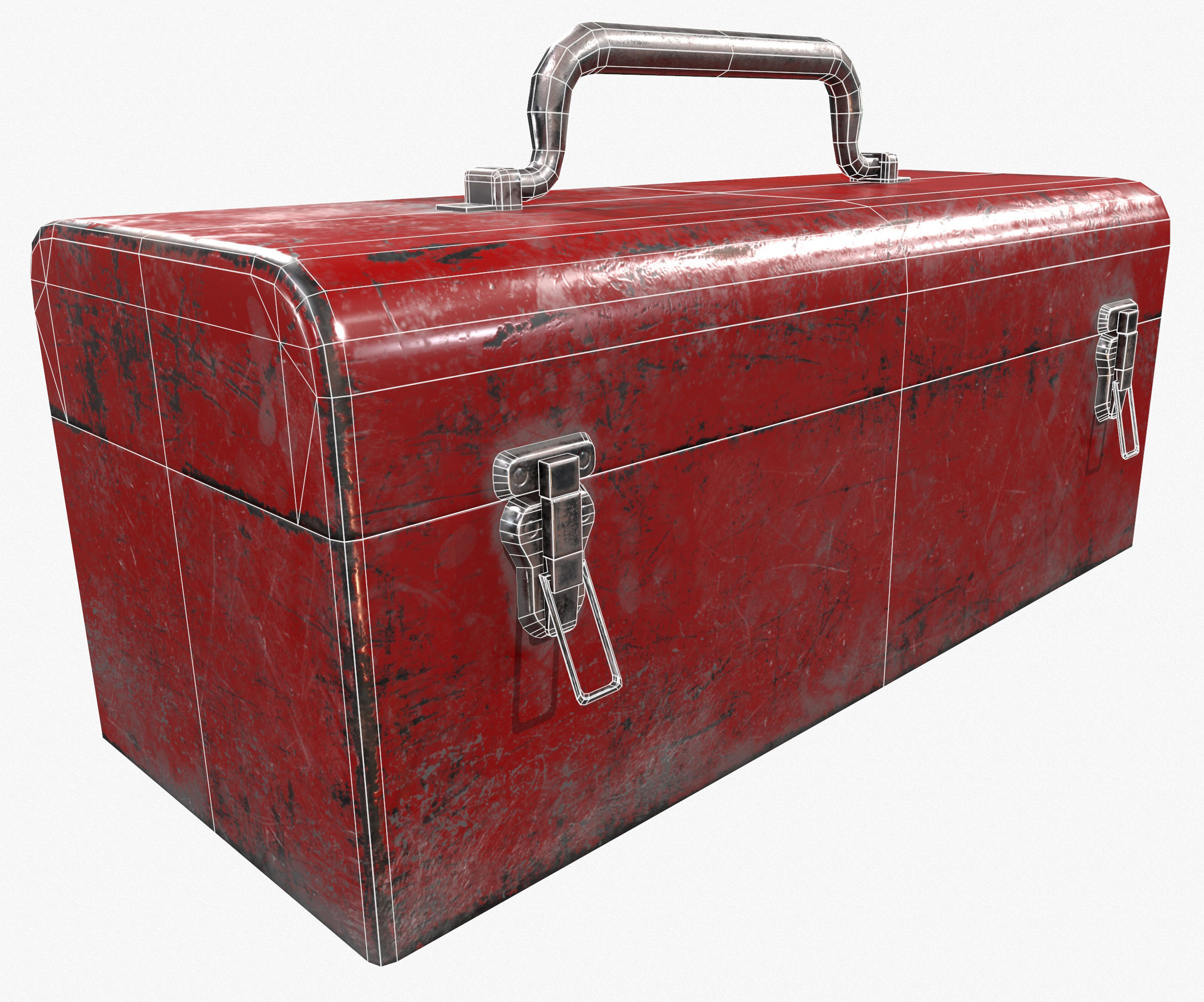 3D model Retro Toolbox Game Ready PBR Textures Low-poly 3D model_15