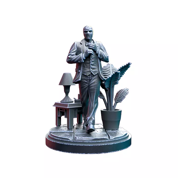 Tuxedo Moon On 35mm Base V - RPG Tabletop Figure 3D print model