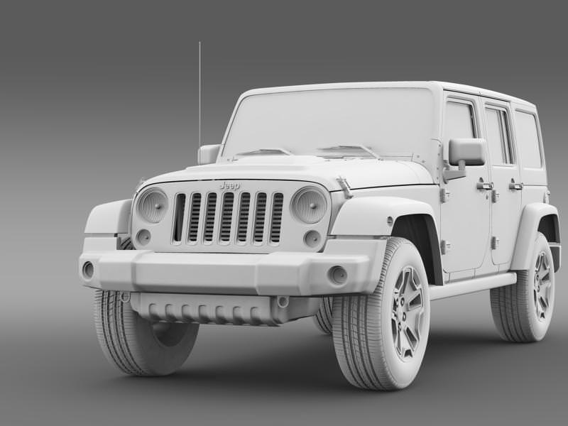 Jeep Wrangler Unlimited Rubicon X 2014 3D model_16