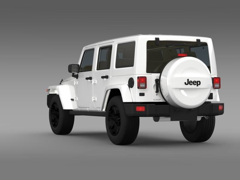 Jeep Wrangler Unlimited Rubicon X 2014 3D model_7