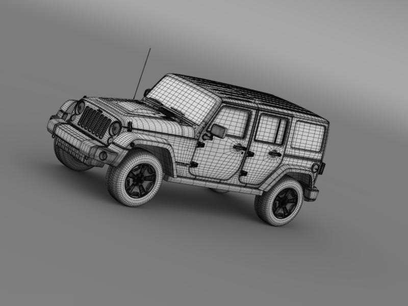 Jeep Wrangler Unlimited Rubicon X 2014 3D model_20