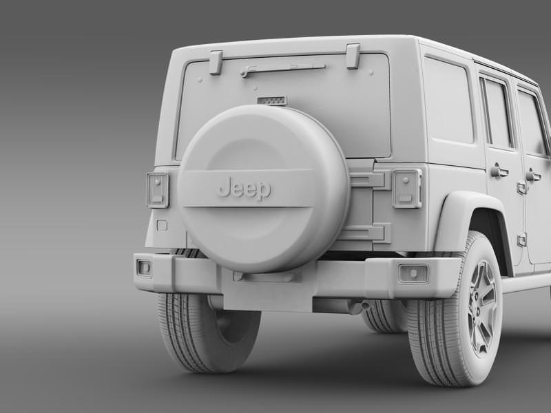 Jeep Wrangler Unlimited Rubicon X 2014 3D model_17