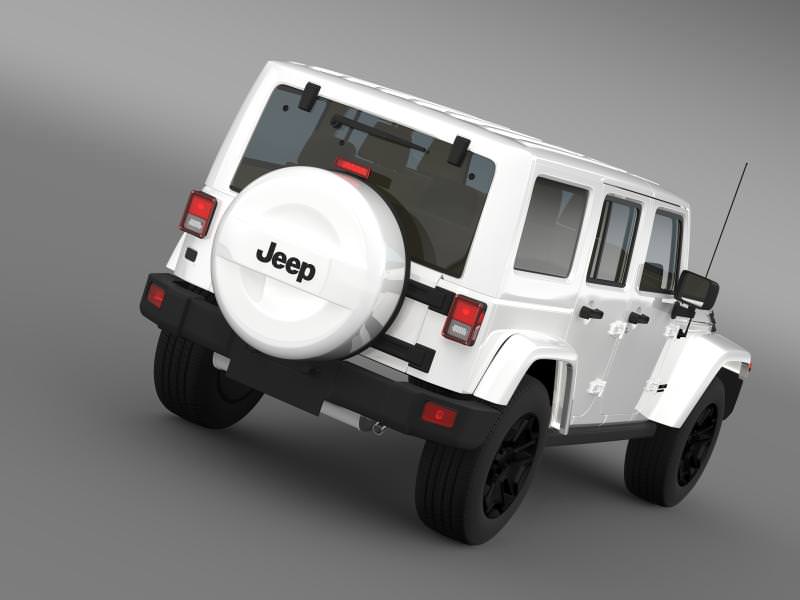 Jeep Wrangler Unlimited Rubicon X 2014 3D model_3