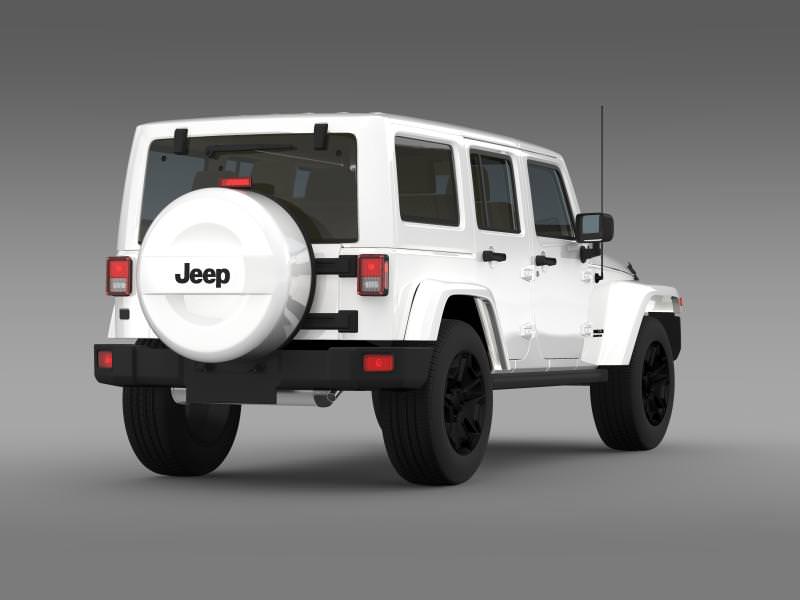Jeep Wrangler Unlimited Rubicon X 2014 3D model_9