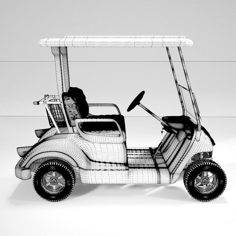 Golf Cart 3D model_2