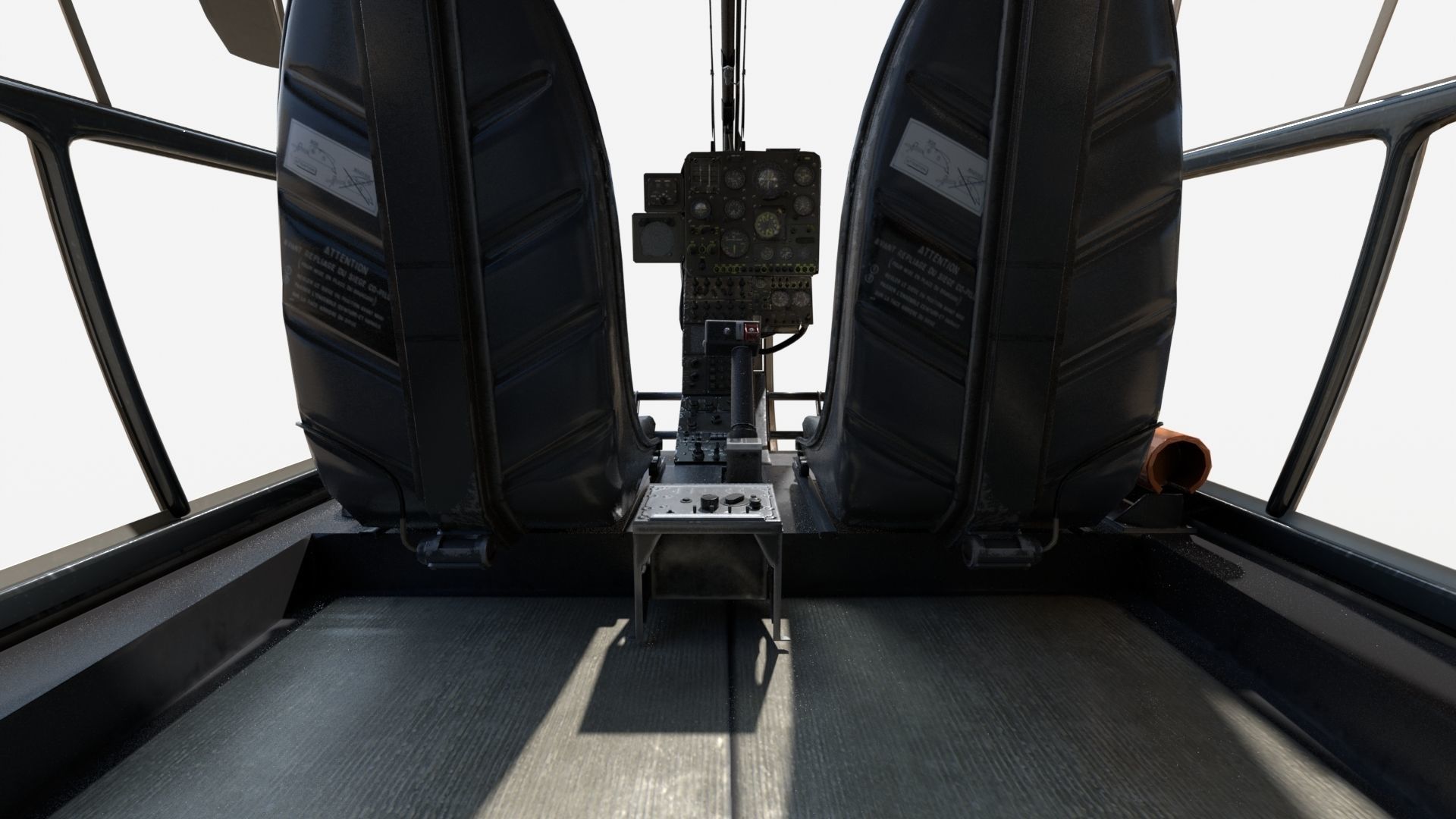 Sud-Aviation Gazelle Sandy Low-poly 3D model_7