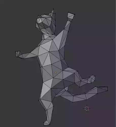 Cat climbing on window 3D print model