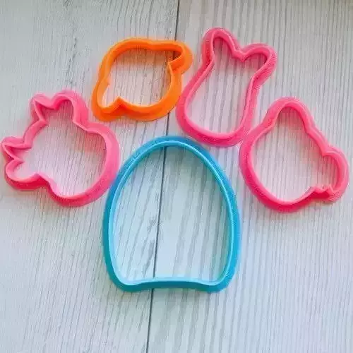 Set Funny Animals cookie cutter for professional