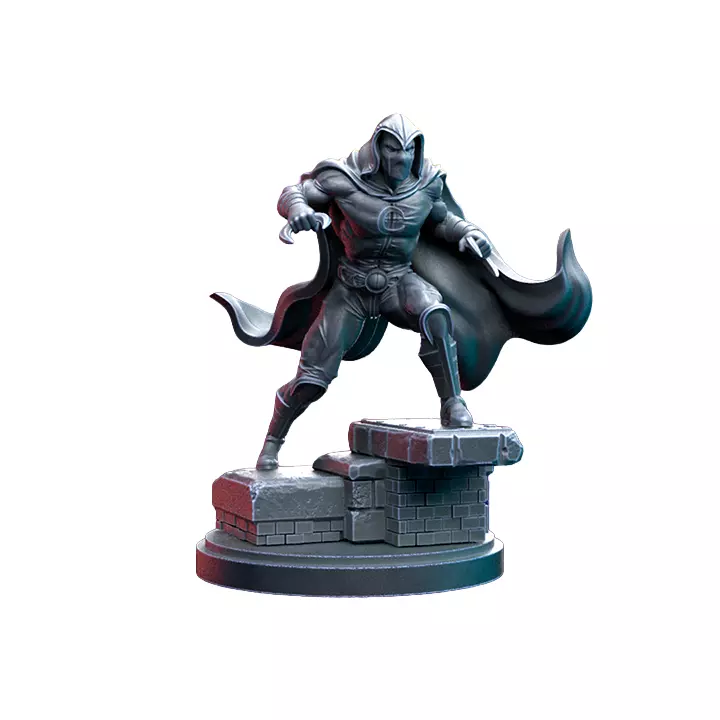 Crescent Lunartic On 35mm Base VIII - Heroic Scale Miniature 3D print model