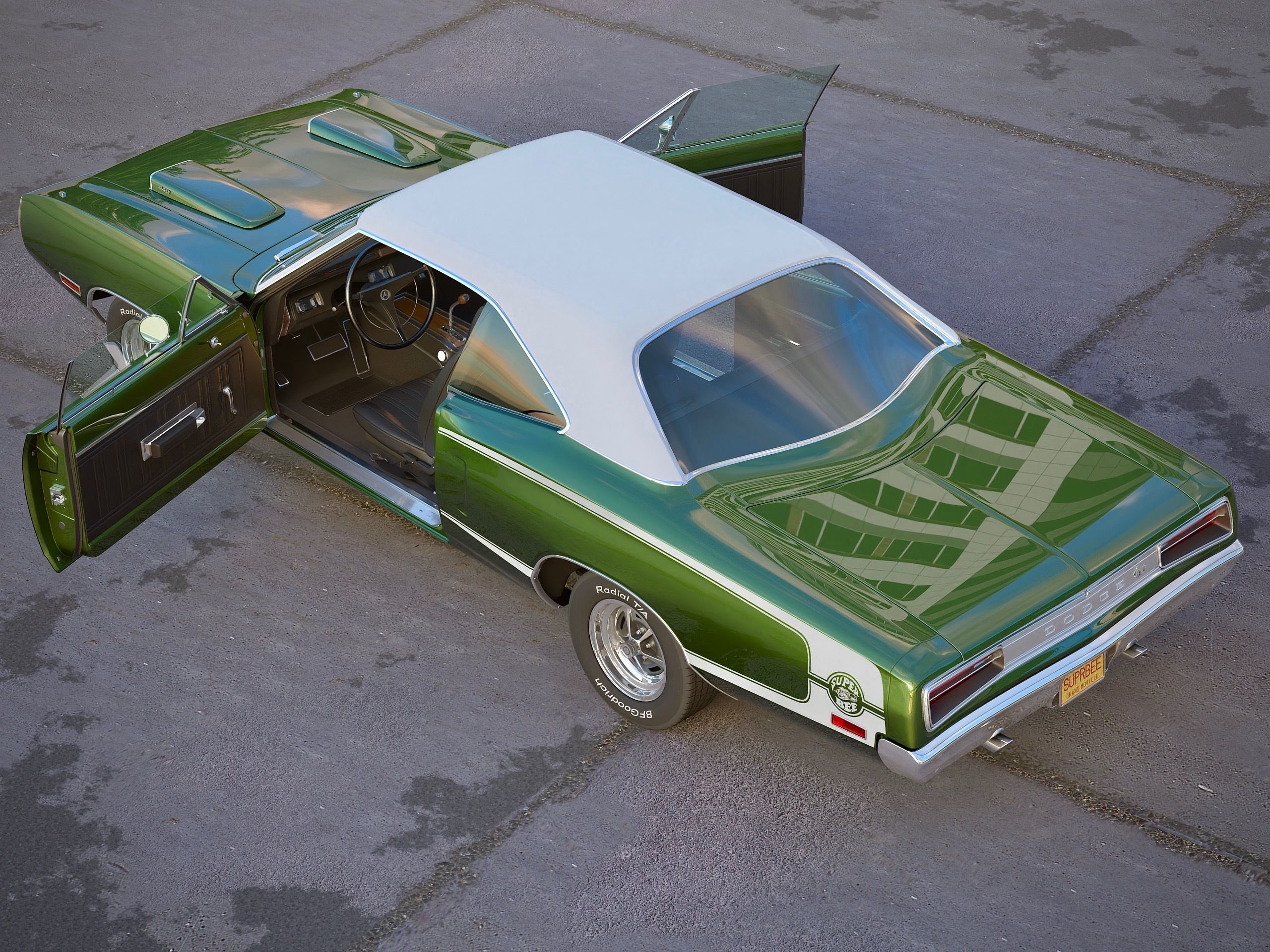 Dodge Coronet 1970 3D model_6