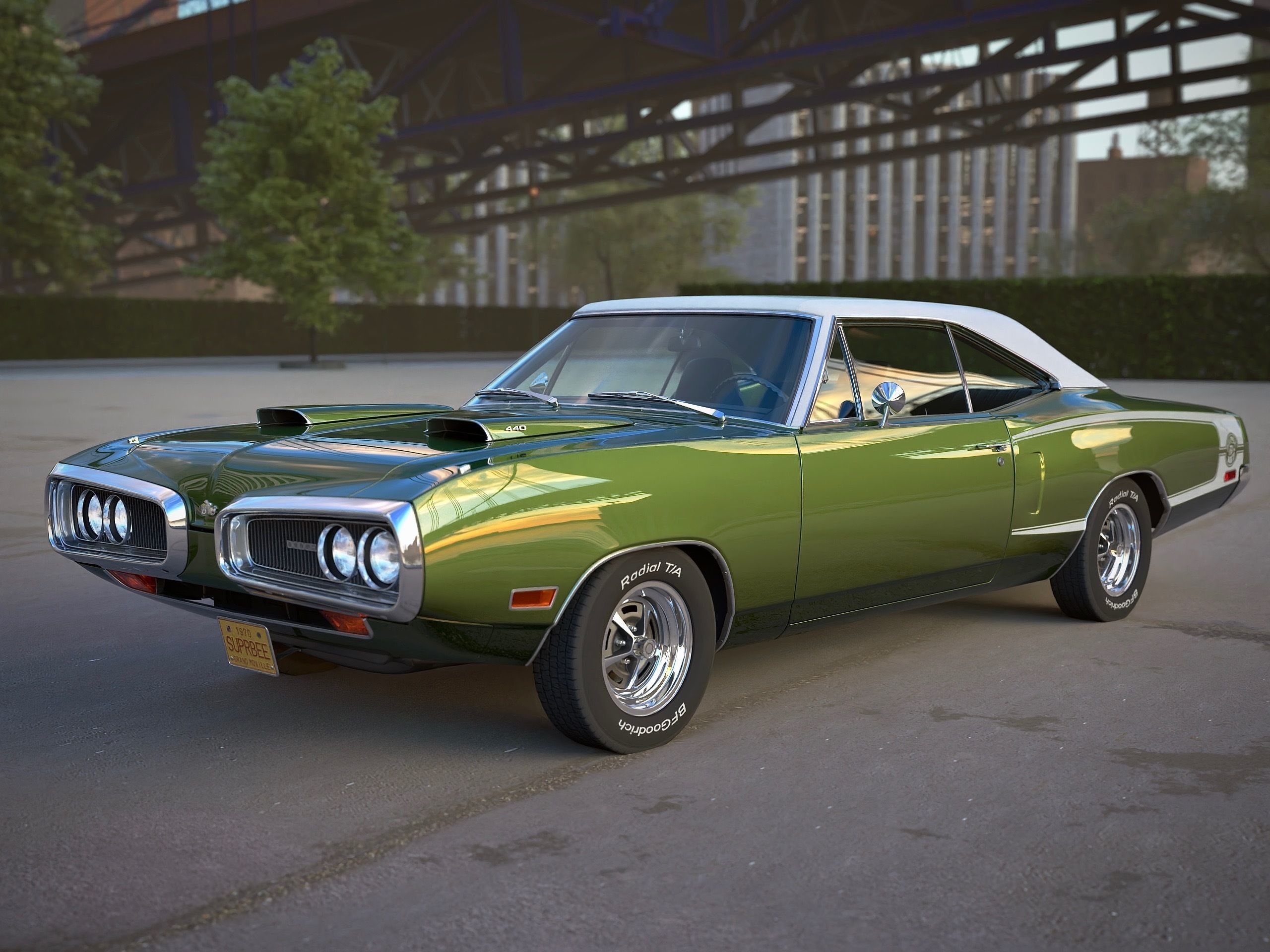 Dodge Coronet 1970 3D model_5