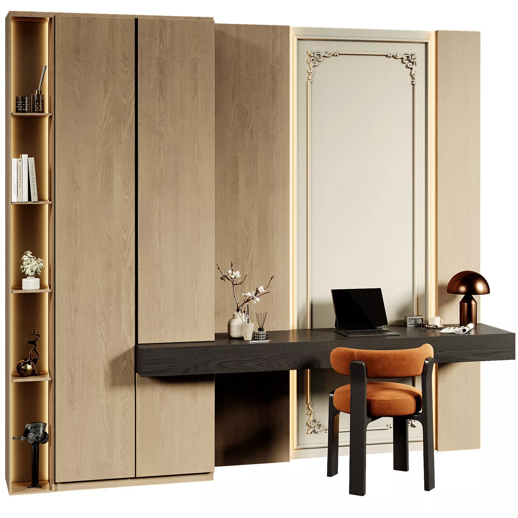 Home Office - Office Furniture 04 3D model