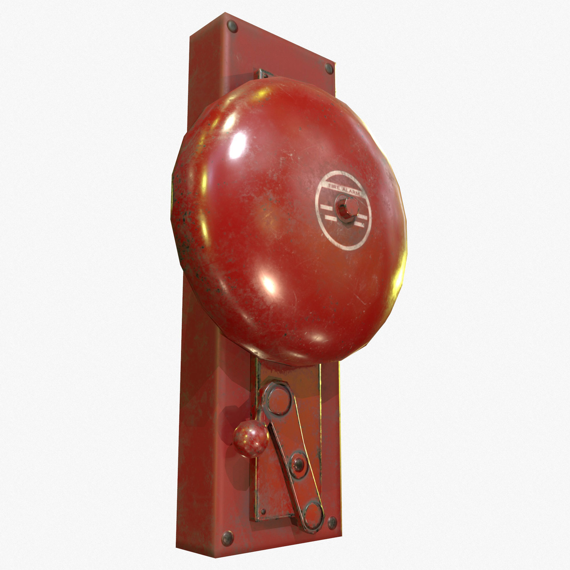 Fire Alarm Retro Game Ready PBR Textures