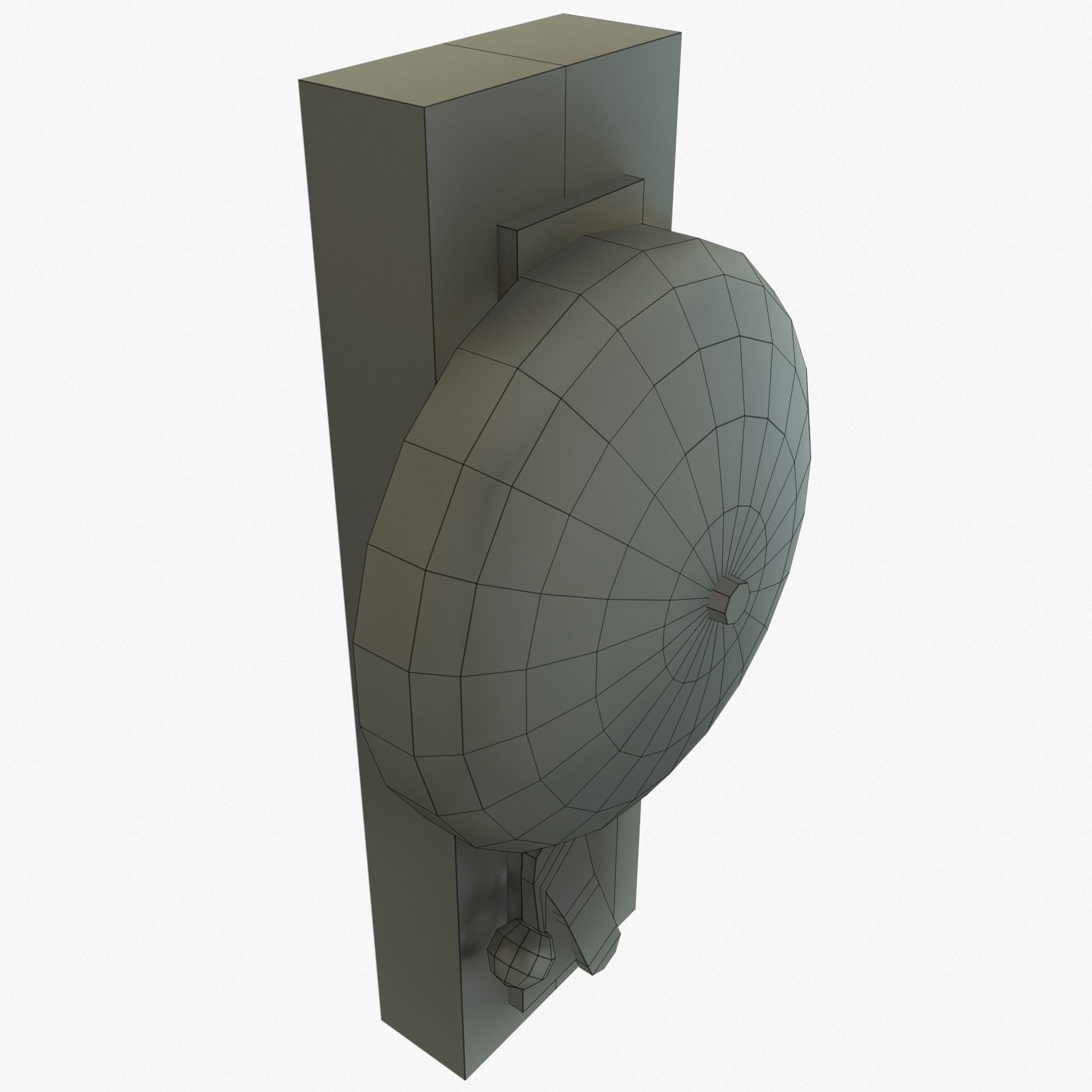 Fire Alarm Retro Game Ready PBR Textures Low-poly 3D model_6