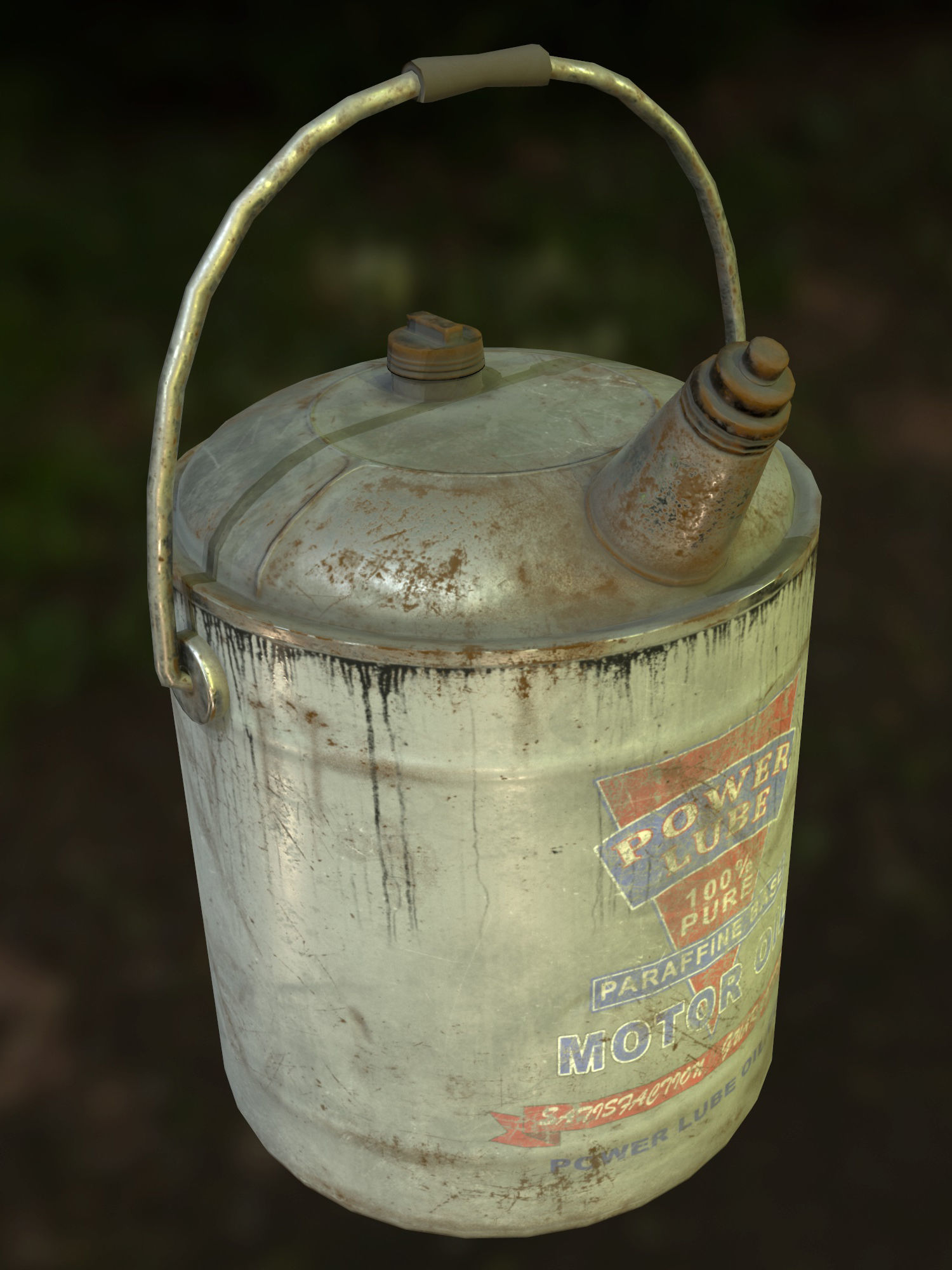 3D Oilcan Retro Vintage PBR Textures Game Ready Low-poly 3D model_12