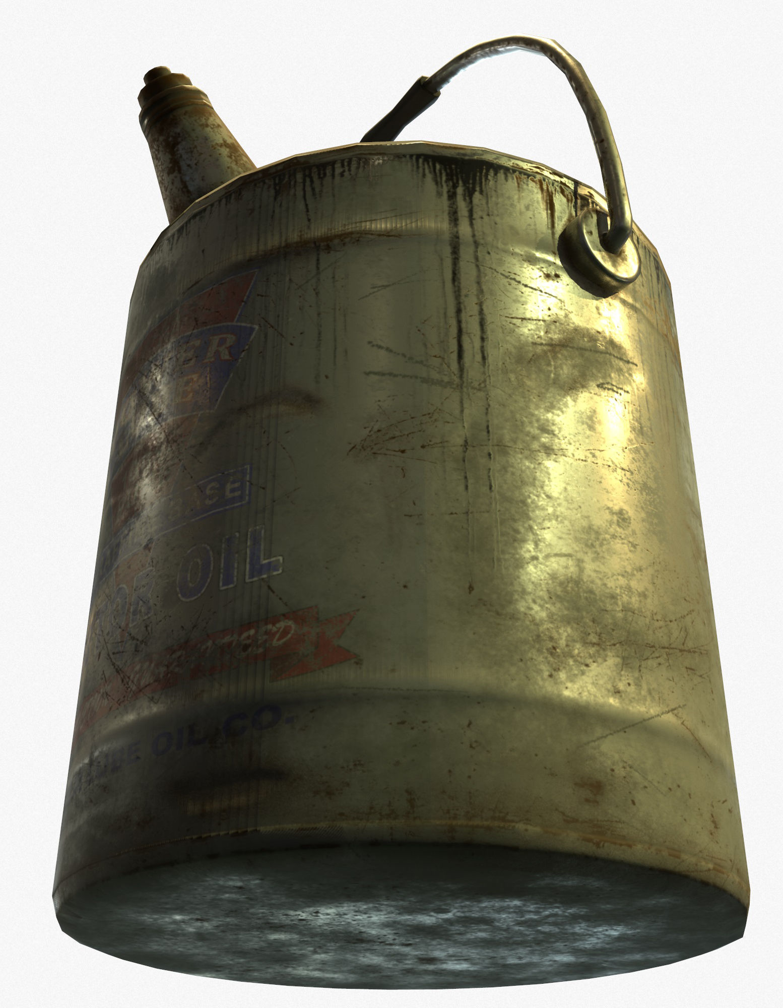 3D Oilcan Retro Vintage PBR Textures Game Ready Low-poly 3D model_5