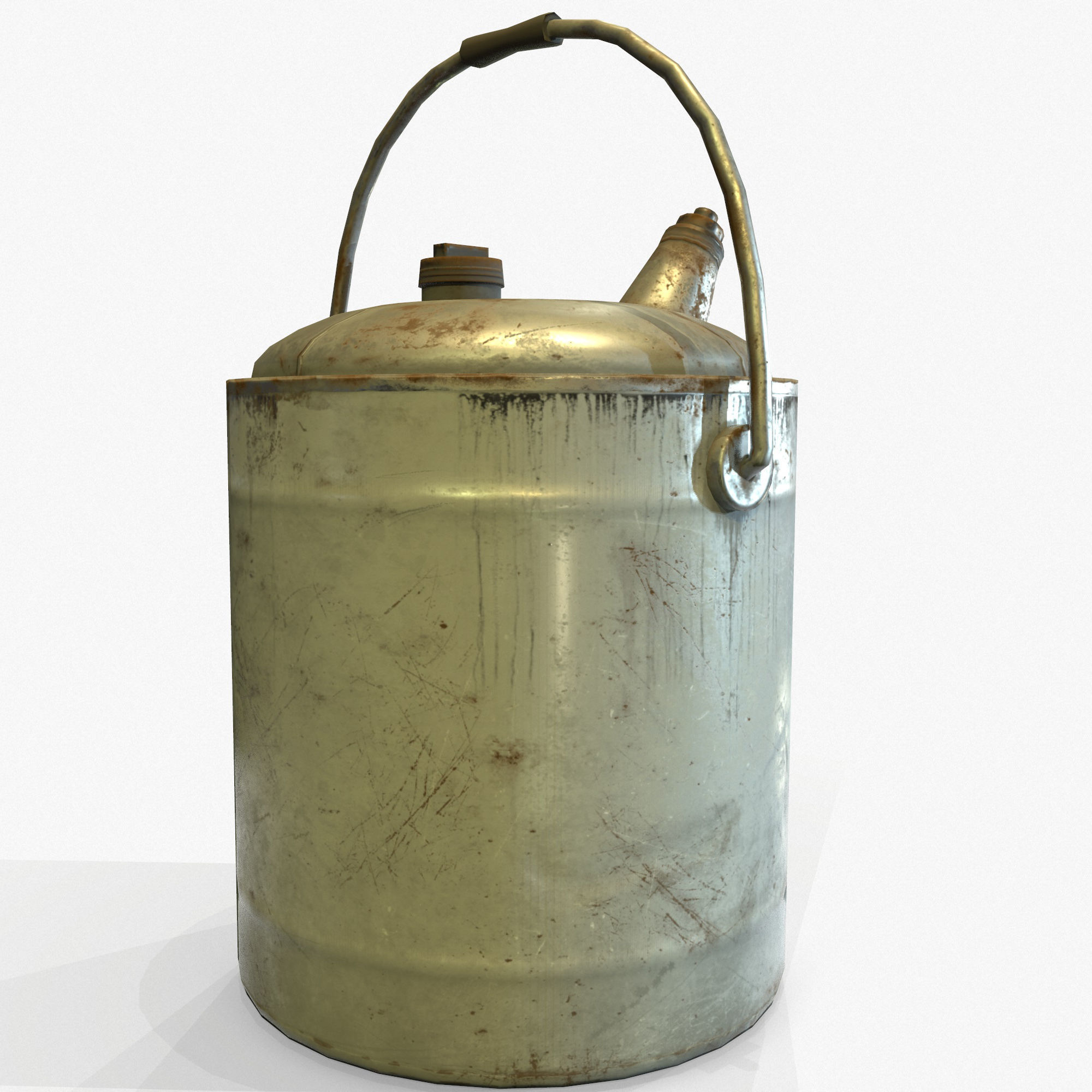 3D Oilcan Retro Vintage PBR Textures Game Ready Low-poly 3D model_2