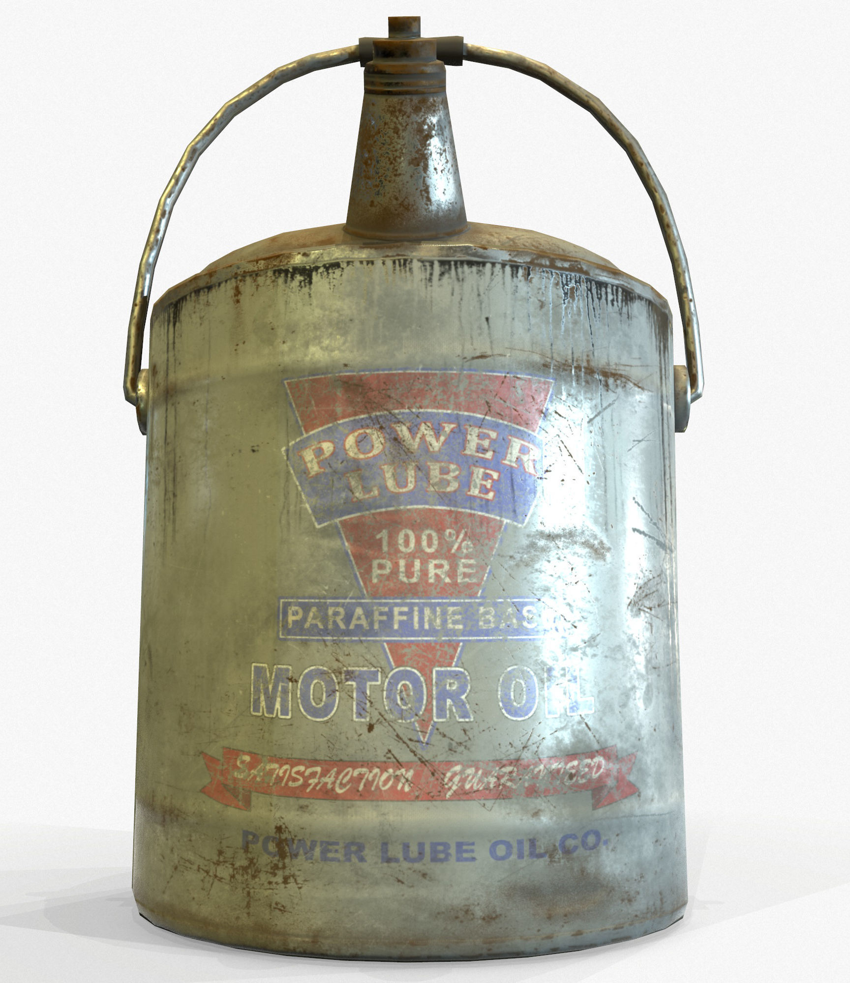 3D Oilcan Retro Vintage PBR Textures Game Ready Low-poly 3D model_6