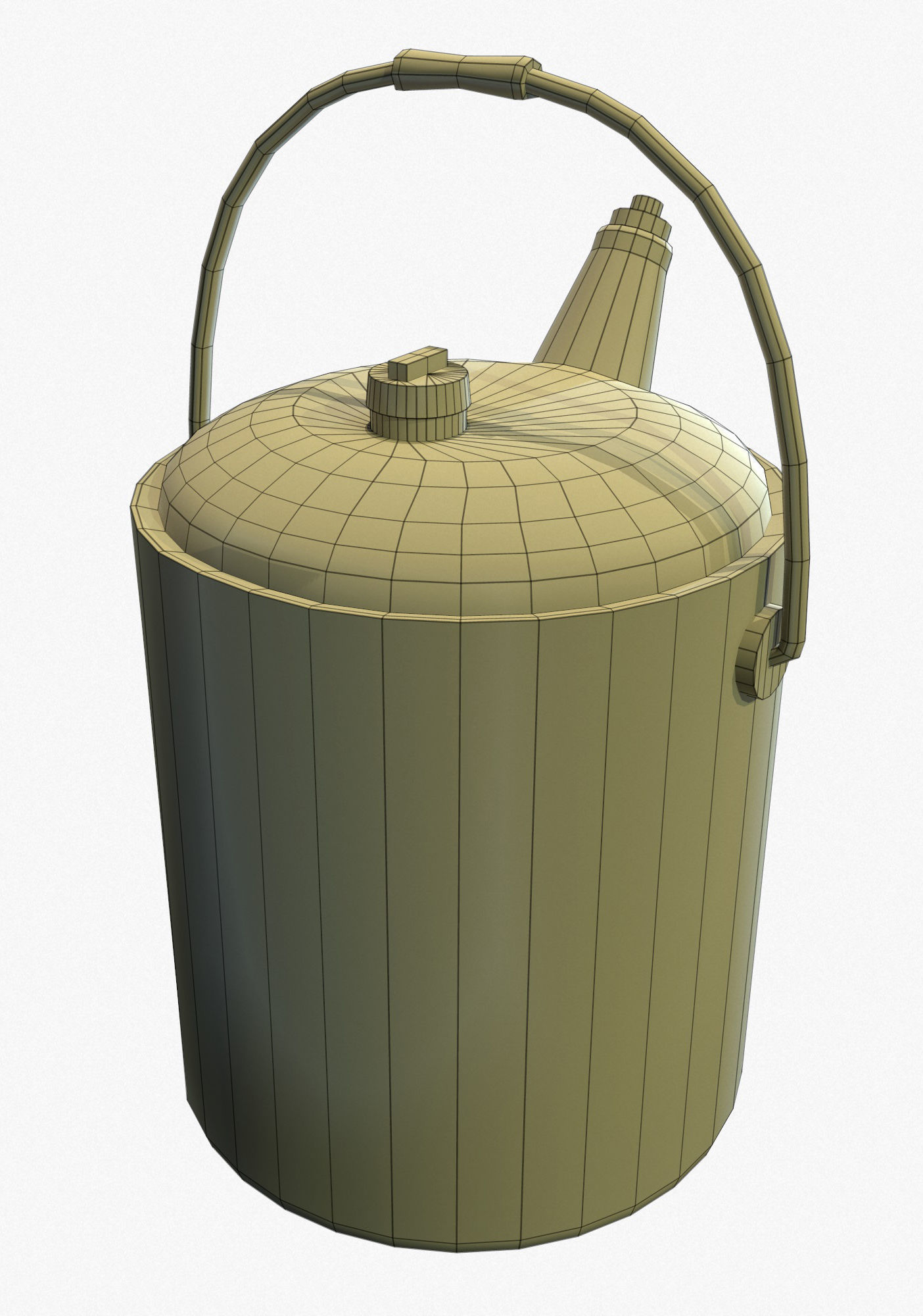 3D Oilcan Retro Vintage PBR Textures Game Ready Low-poly 3D model_10